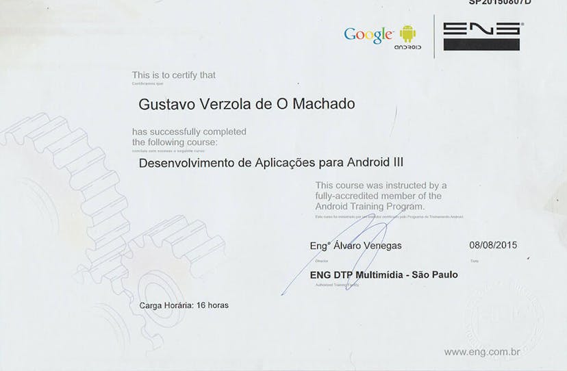 Certificate: Android Application Development III
