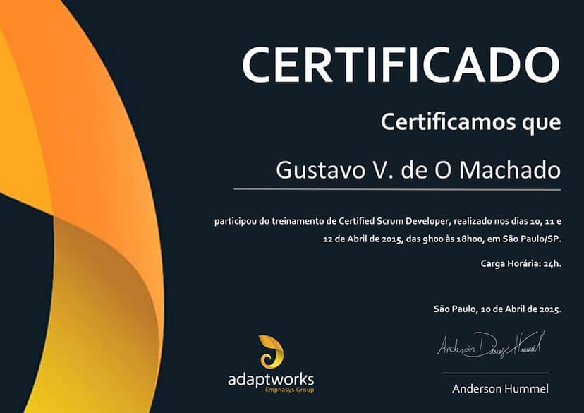 Certificate: Certified Scrum Developer