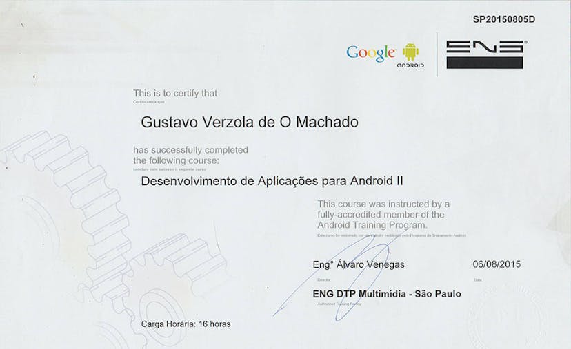 Certificate: Android Application Development II